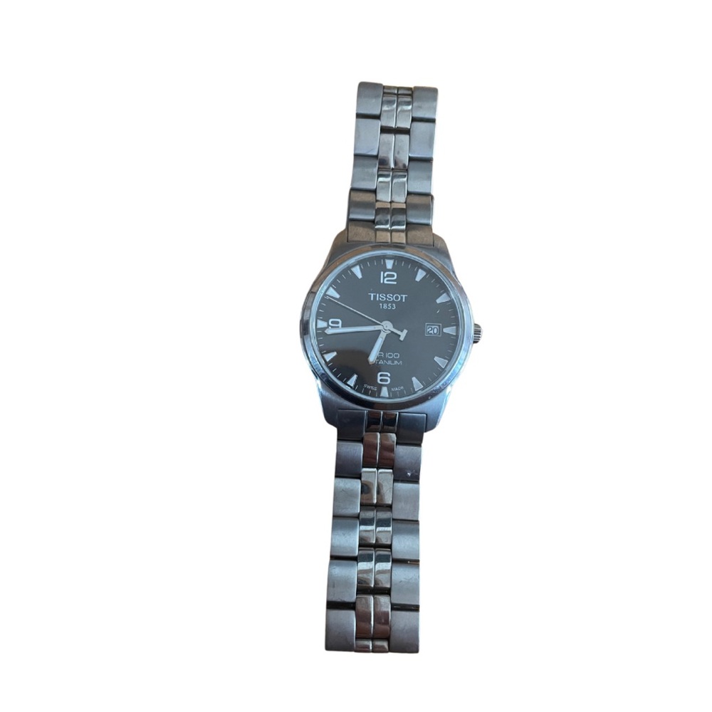 Tissot 1853 PR 100 Titanium Quartz Sapphire Crystal Swiss 38mm Men’s Watch